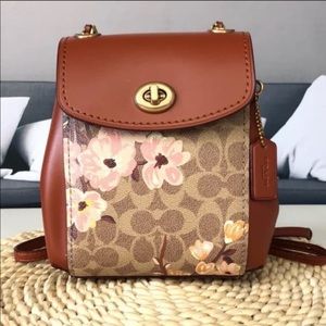 Coach parker 16 backpack signature prairie canvas